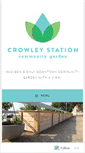 Mobile Screenshot of crowleystationgarden.org